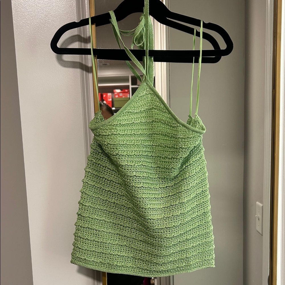 Mango Mint Green Knit Camisole